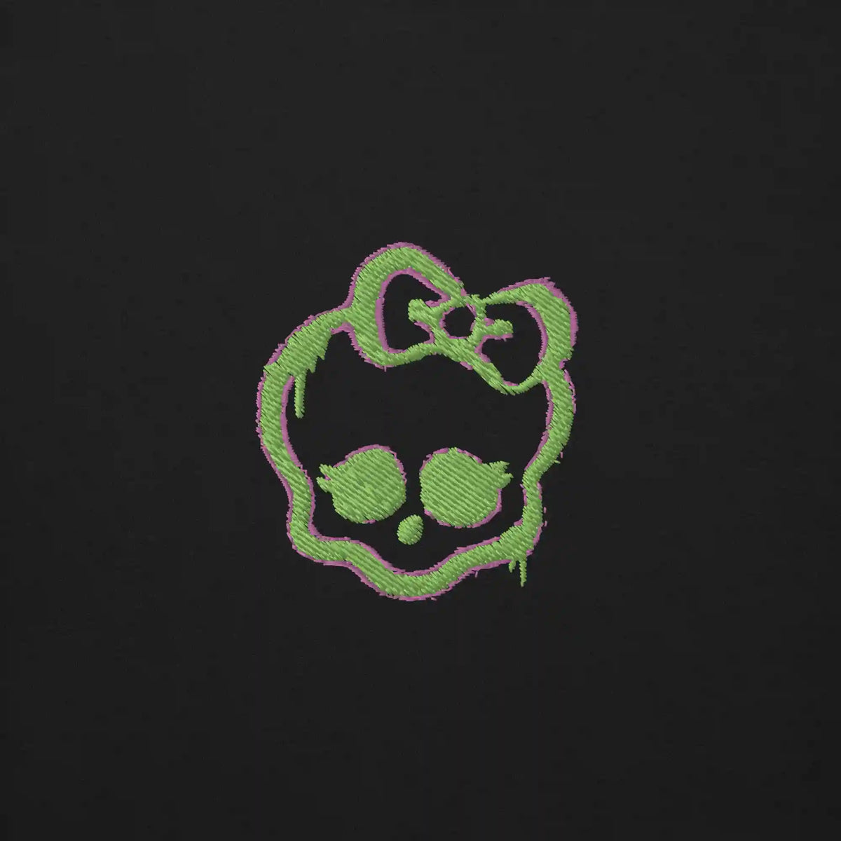 Monster High Lunar Glow Logo Embroidered Black Sweatshirt
