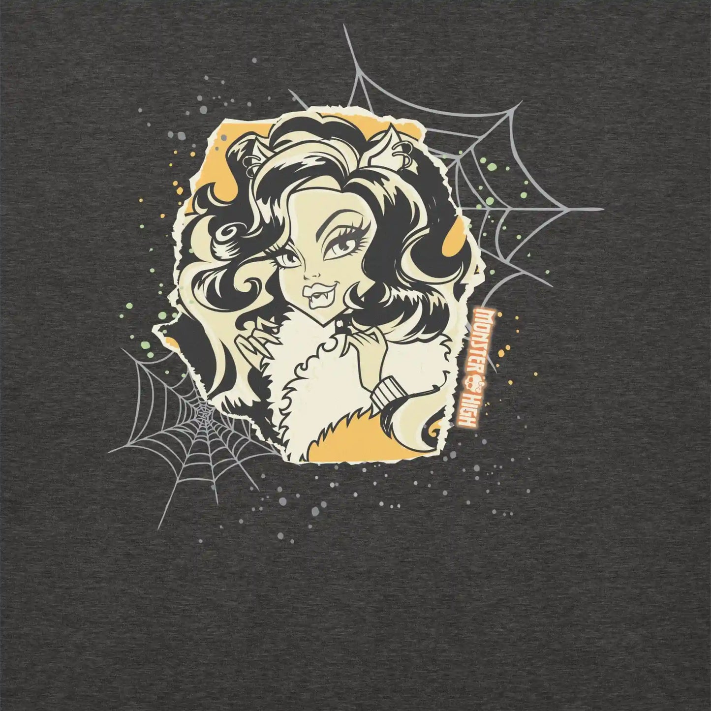 Monster High Clawdeen Embroidered Grey Sweatshirt
