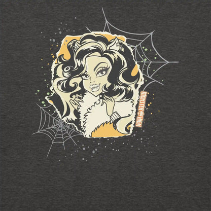 Monster High Clawdeen Embroidered Grey Sweatshirt