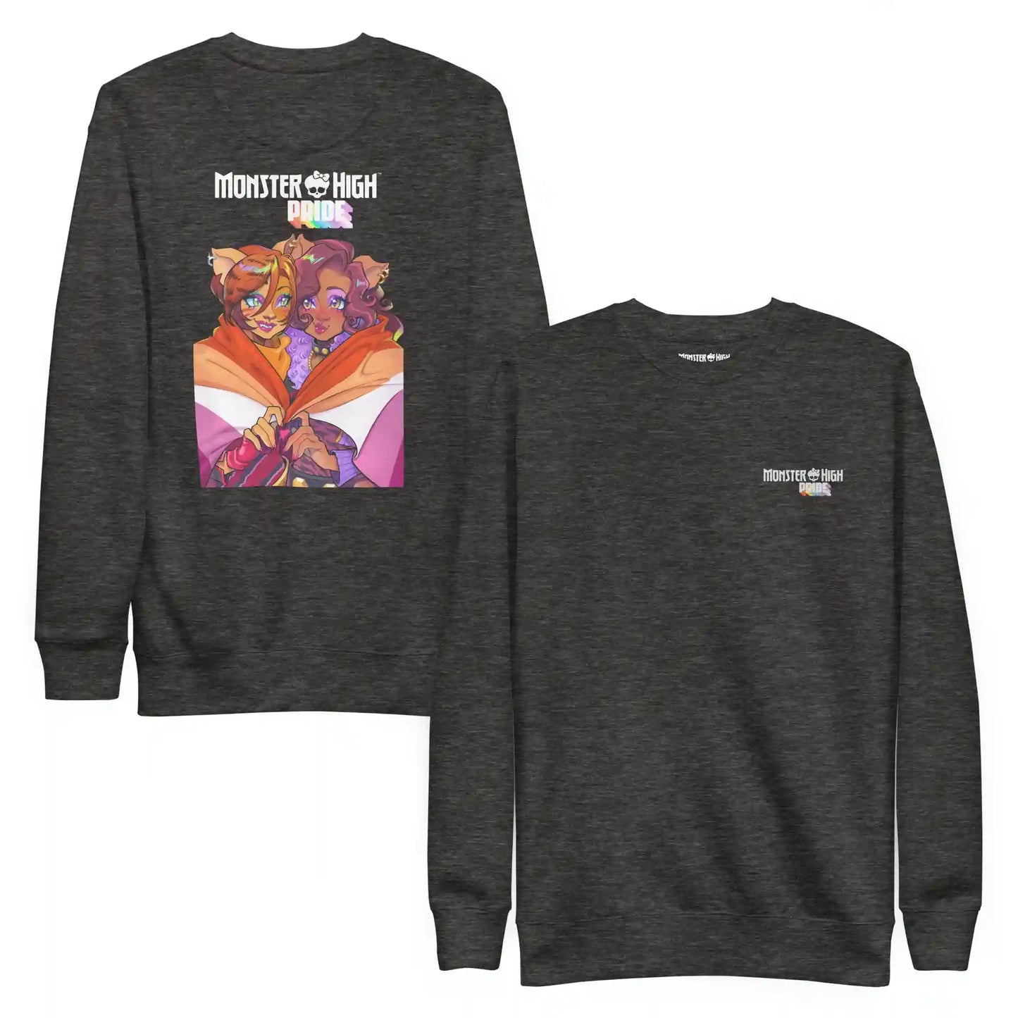 Monster High Pride Toralei & Clawdeen Grey Sweatshirt