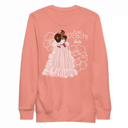 Barbie Peaches 'n Cream Embroidered Peach Sweatshirt