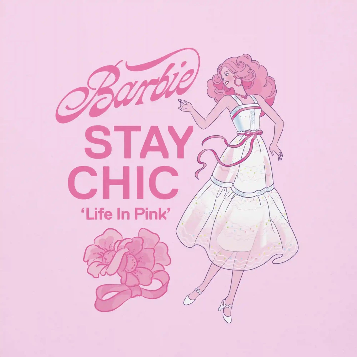 Barbie Stay Chic Pink Sweatshirt