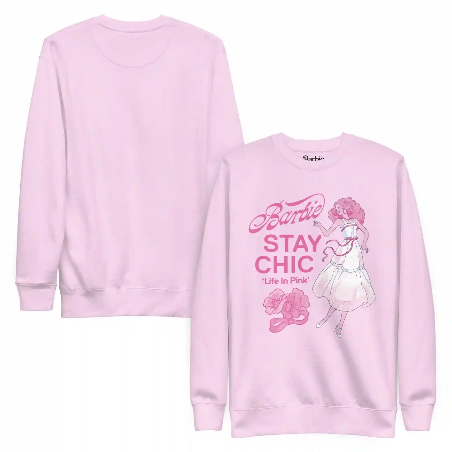 Barbie Stay Chic Pink Sweatshirt