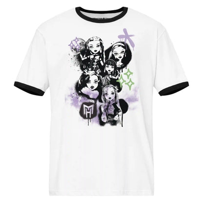 Monster High Lunar Monsters White Ringer T-shirt