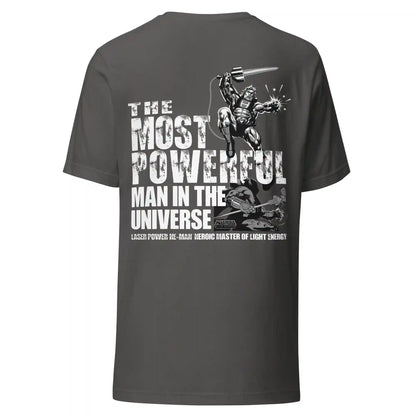 Masters of the Universe Laser Power He-Man Grey T-shirt