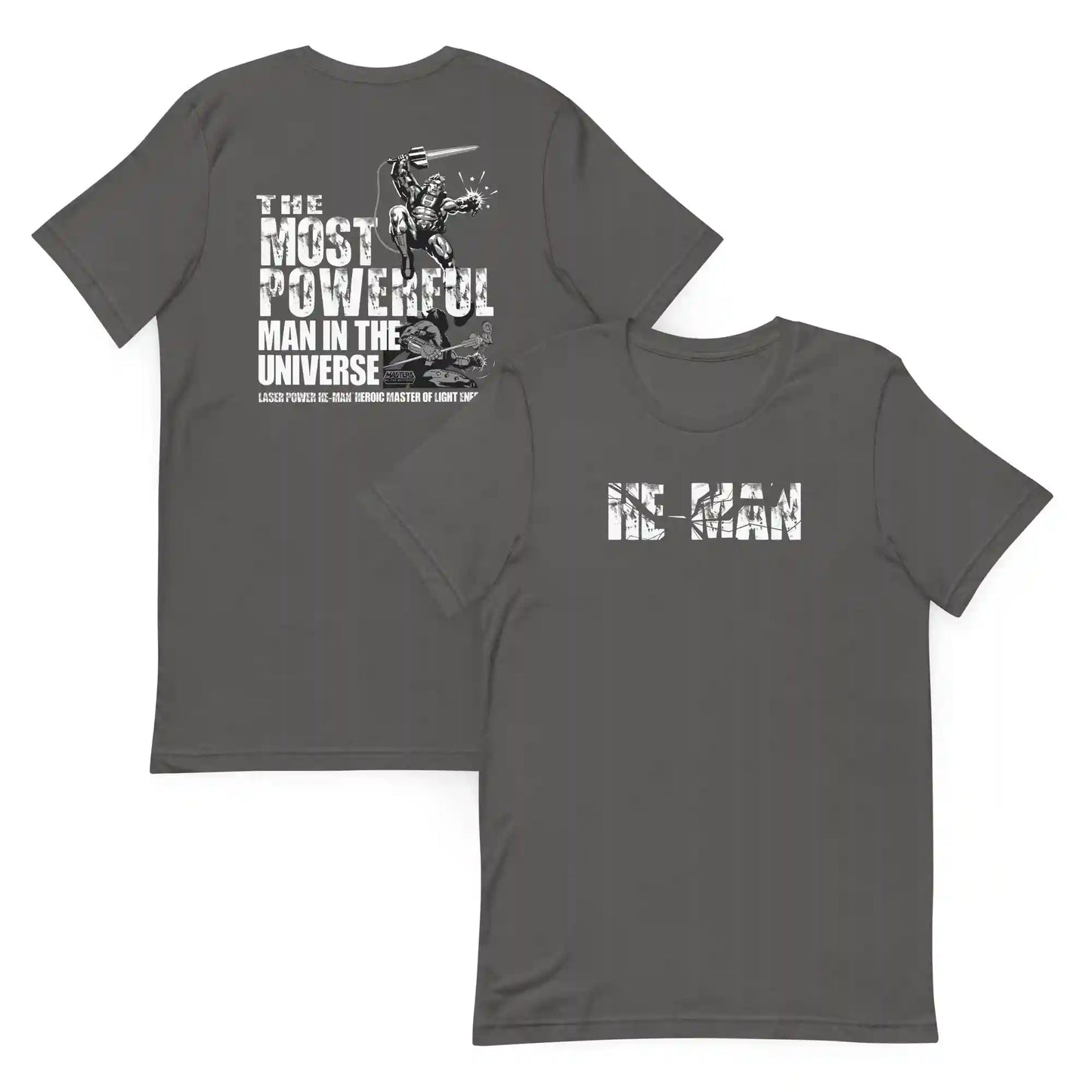 Masters of the Universe Laser Power He-Man Grey T-shirt
