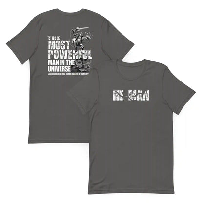 Masters of the Universe Laser Power He-Man Grey T-shirt
