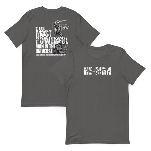 Masters of the Universe Laser Power He-Man Grey T-shirt