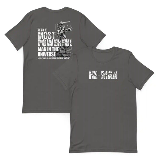 Masters of the Universe Laser Power He-Man Grey T-shirt