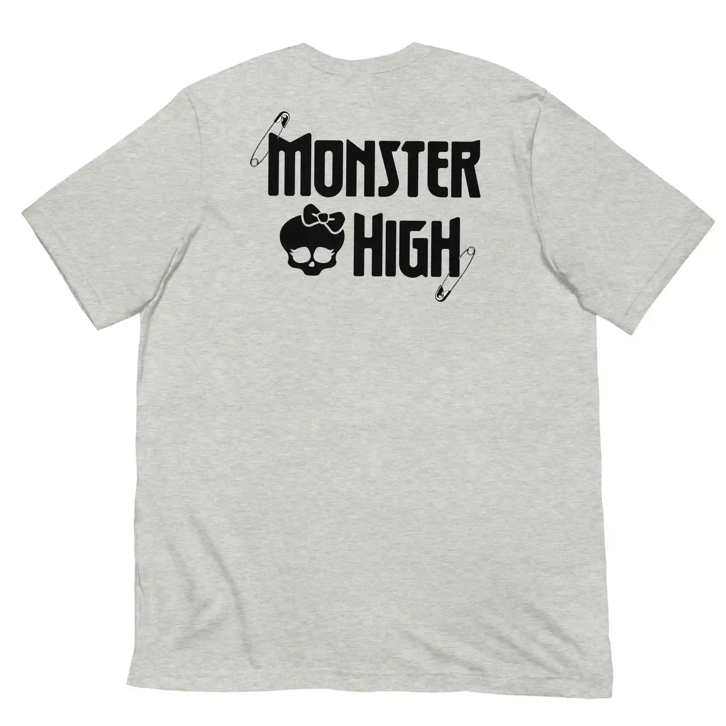 Monster High Brooch Embroidered Grey T-Shirt
