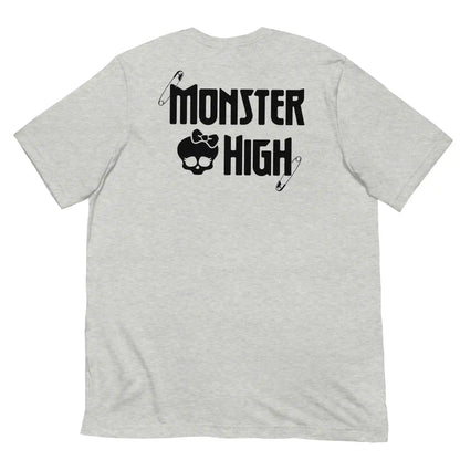Monster High Brooch Embroidered Grey T-Shirt