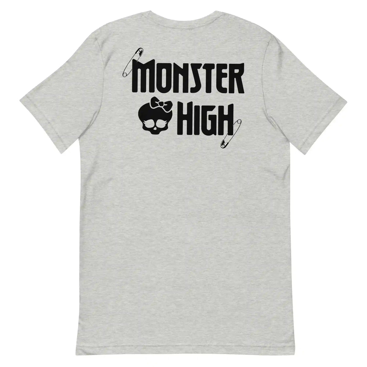 Monster High Brooch Embroidered Grey T-Shirt