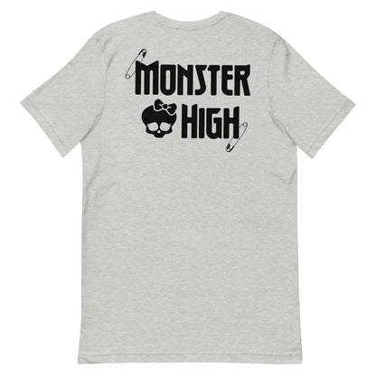Monster High Brooch Embroidered Grey T-Shirt