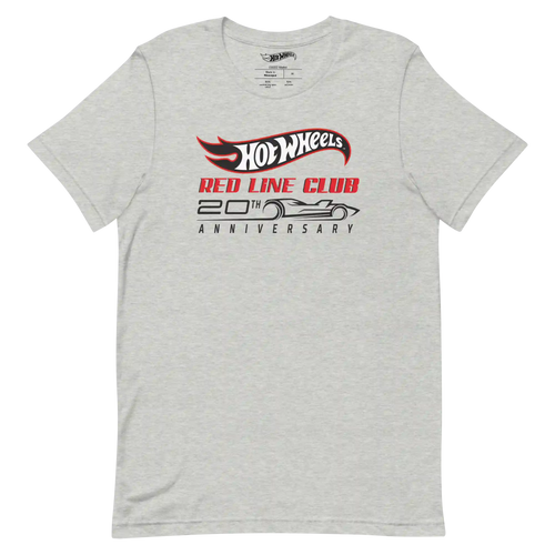 Hot Wheels® Red Line Club® 20th Anniversary Silhouette Logo – Heather Grey Shirt