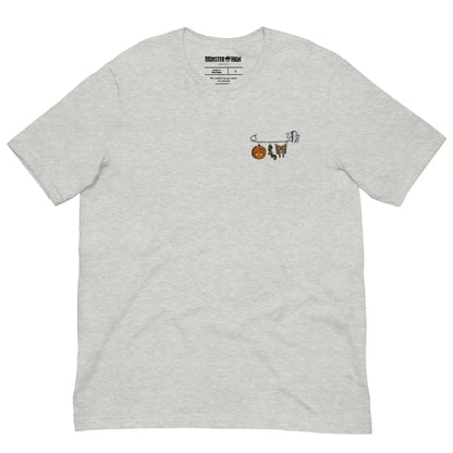 Monster High Brooch Embroidered Grey T-Shirt