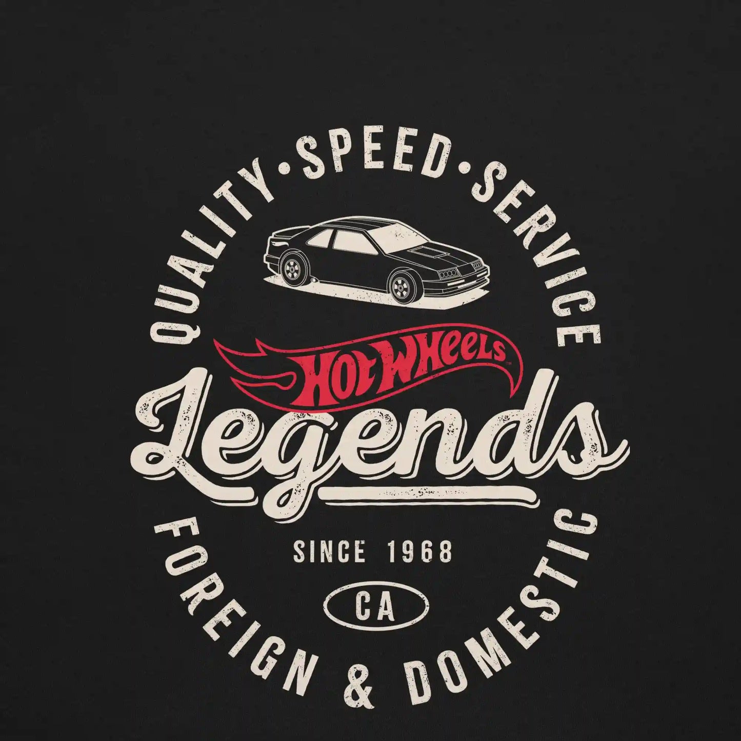 Hot Wheels Customizable Legends Mechanic Black T-Shirt
