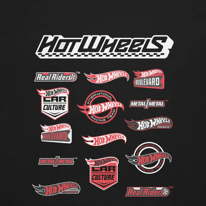 Hot Wheels High Performance Racing Embroidered Black T-Shirt