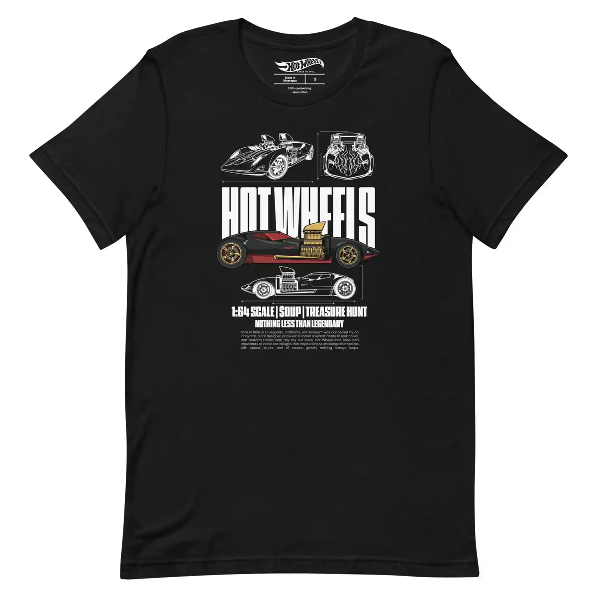 Hot Wheels Nothing Less than Legendary Black T-Shirt