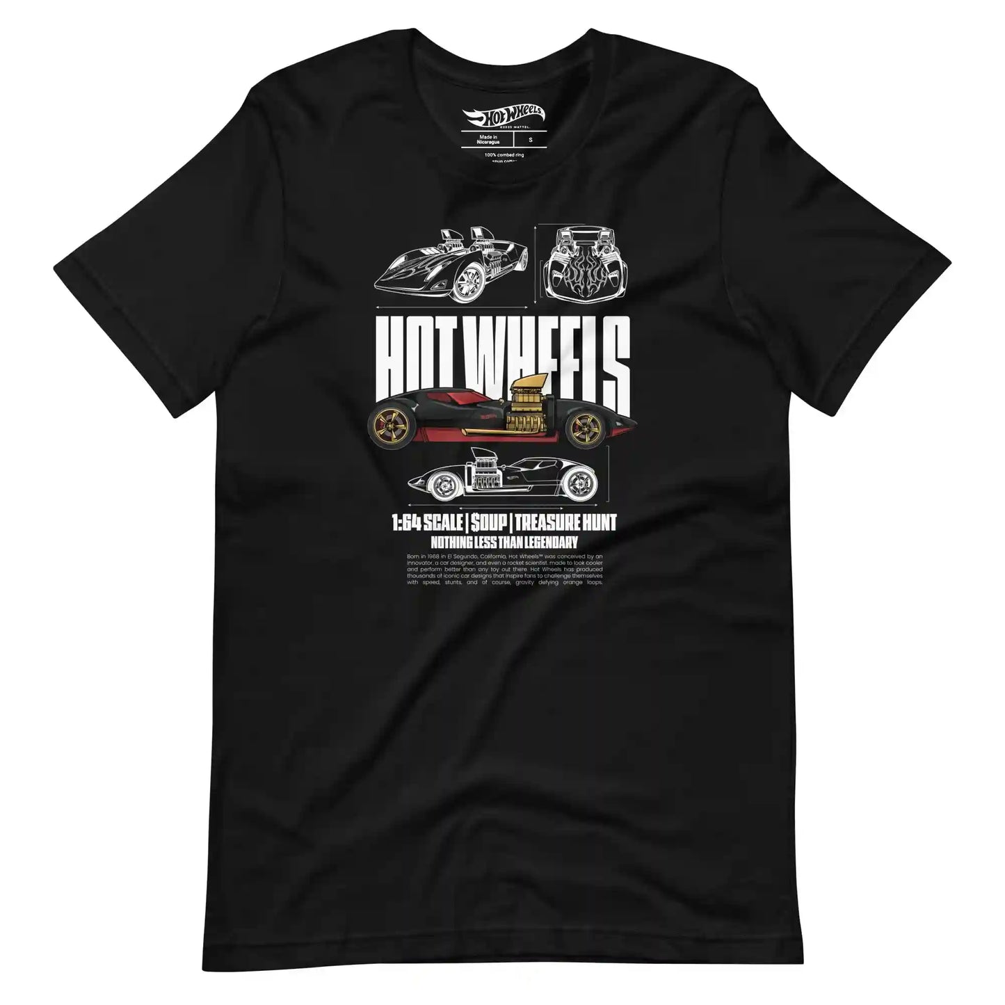 Hot Wheels Nothing Less than Legendary Black T-Shirt