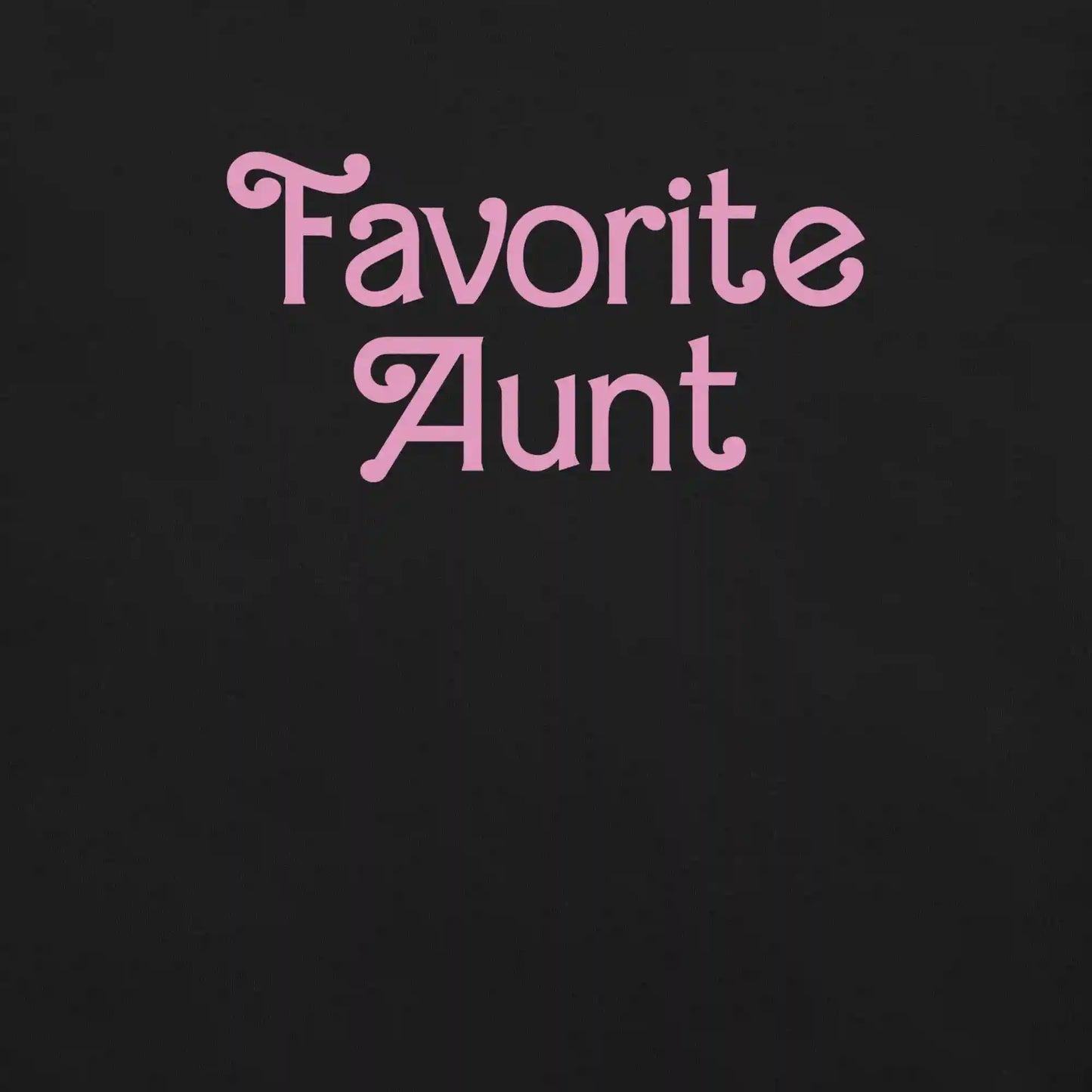 Barbie Favorite Aunt Black T-Shirt