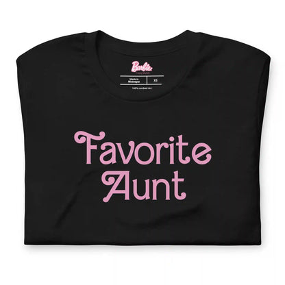 Barbie Favorite Aunt Black T-Shirt