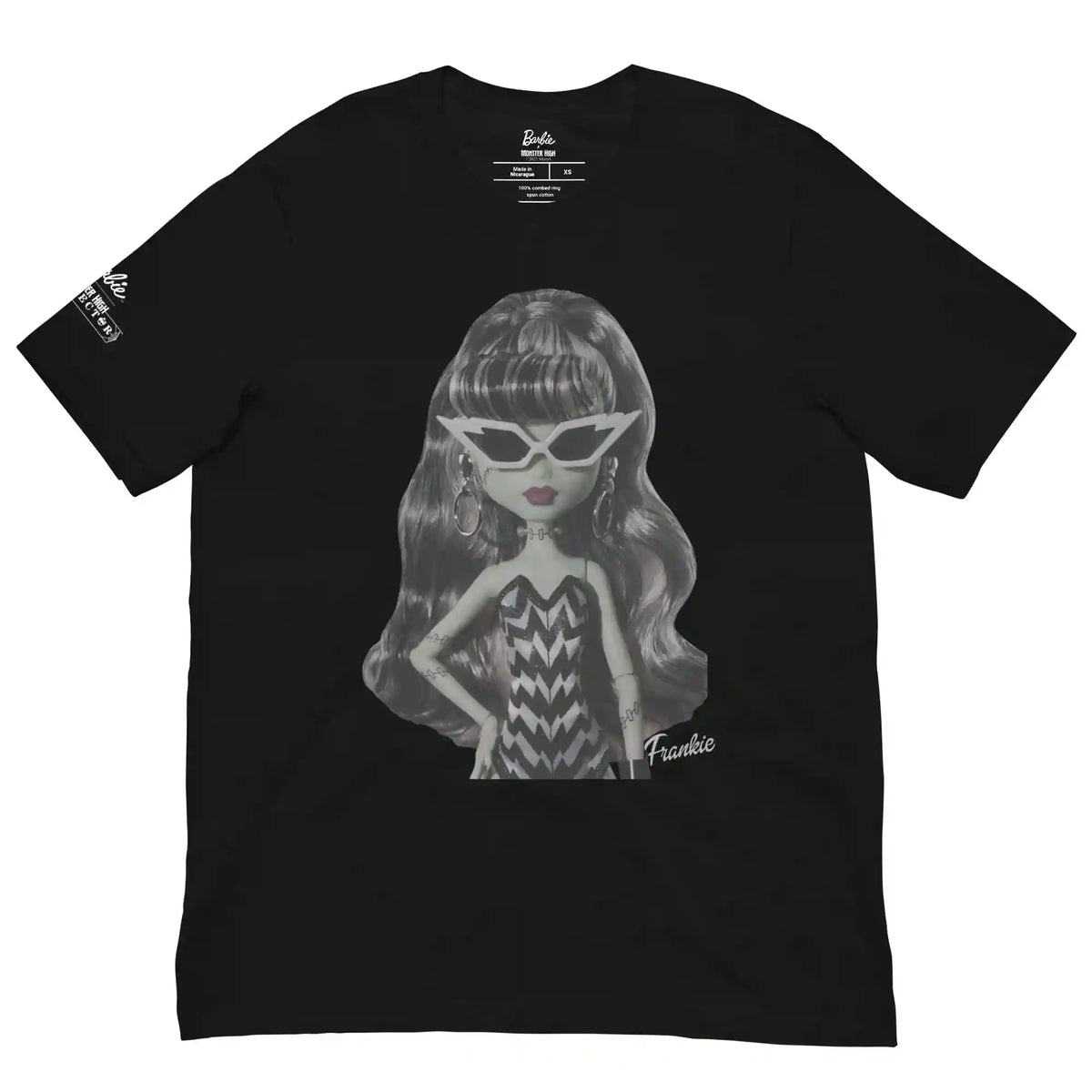 Monster High Barbie Frankie Barbie Black T-shirt