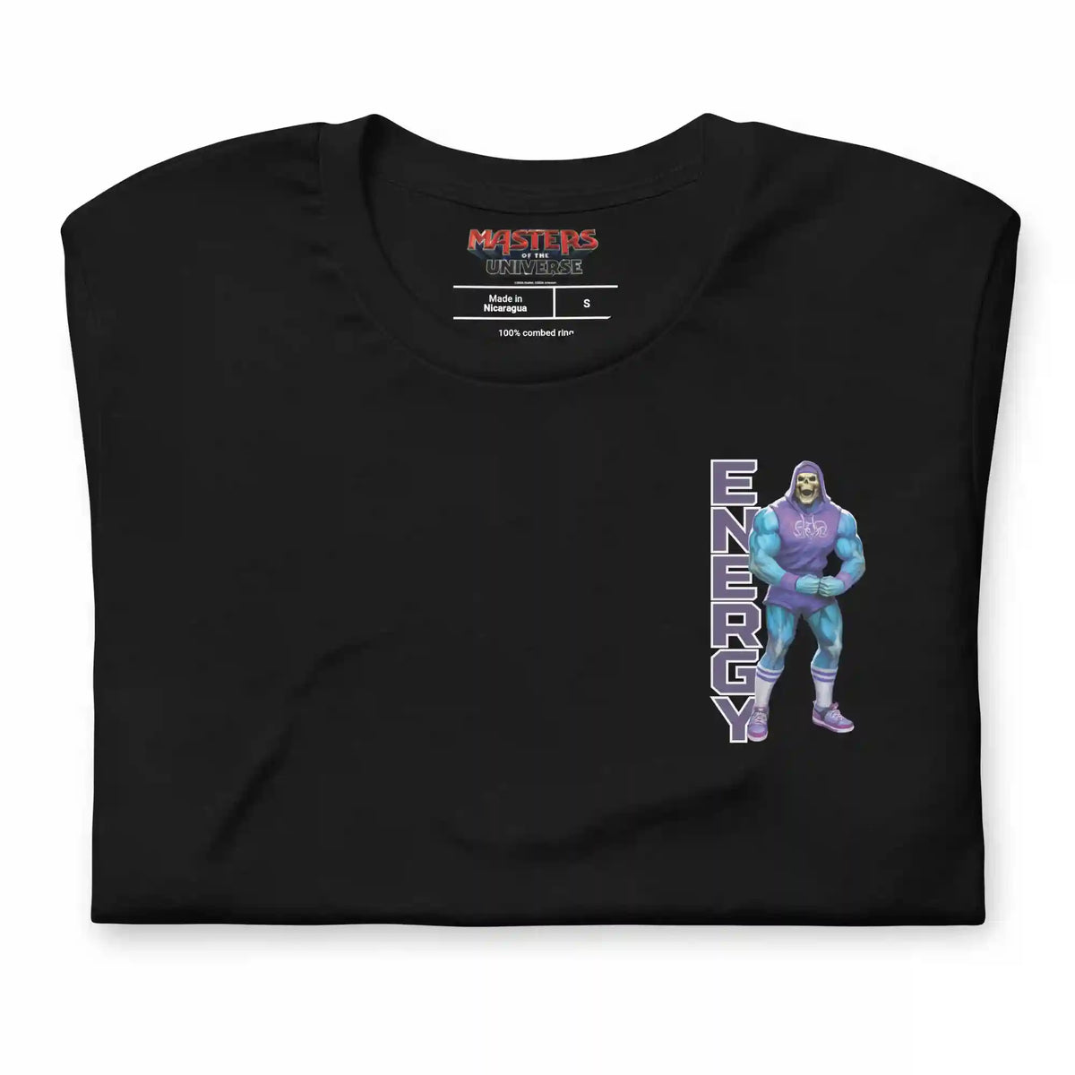 Masters of the Universe Gym Bro Skeletor Ab Power Black T-shirt