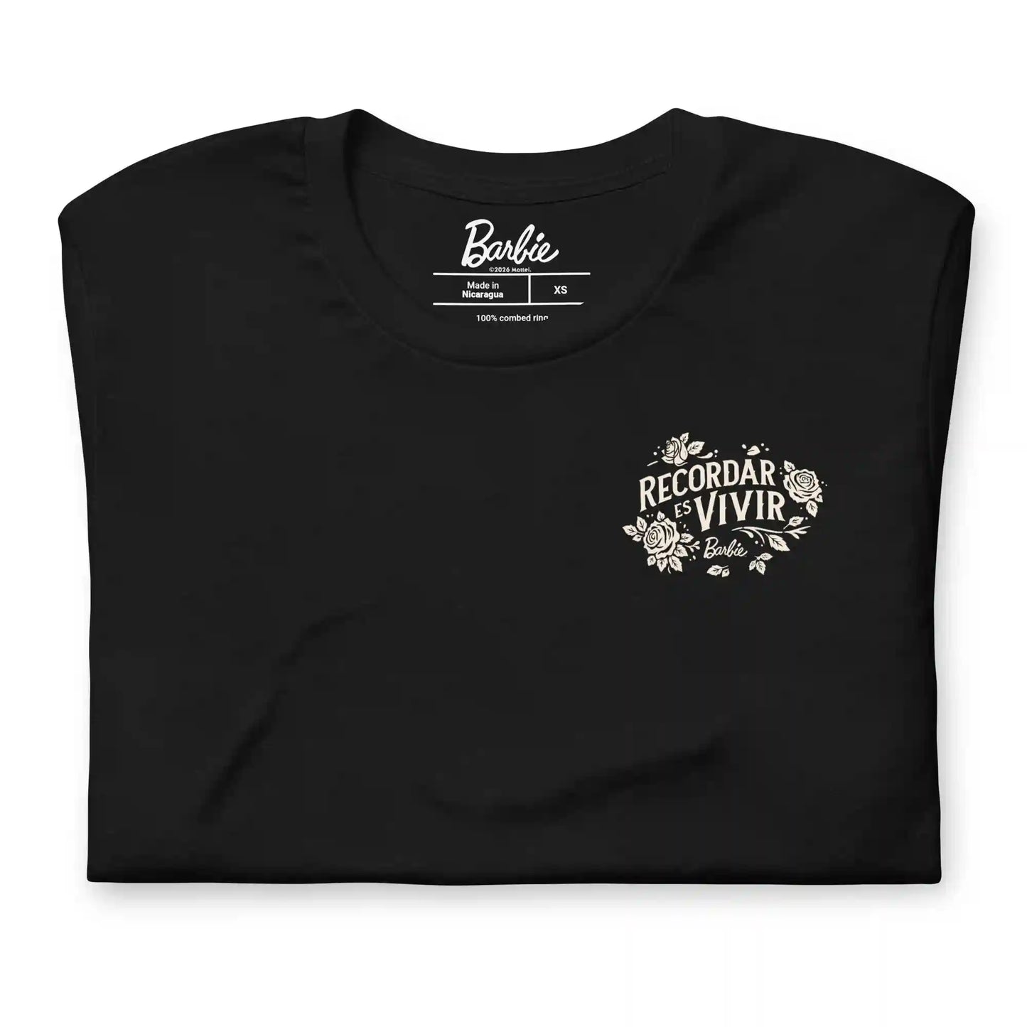 Barbie Día de Muertos Ken Recordar es Vivir Black T-shirt