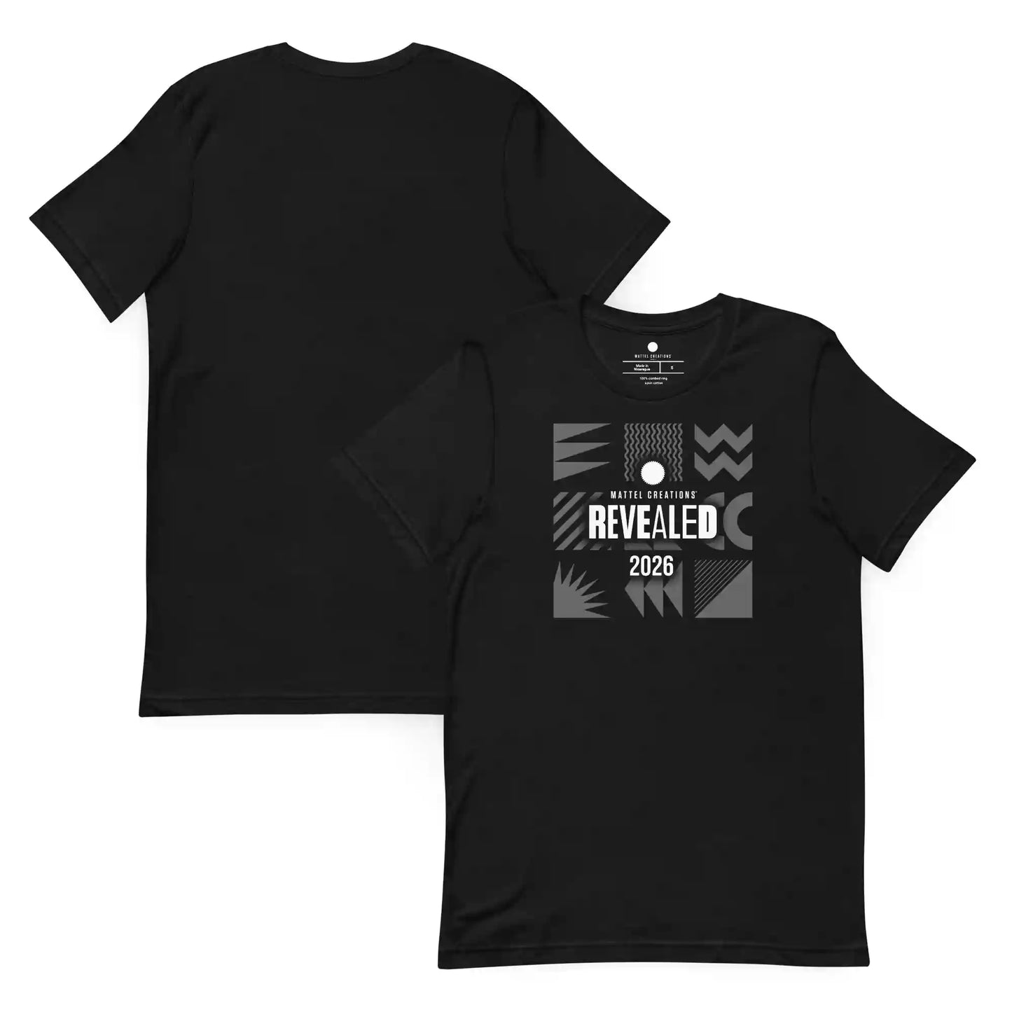 Mattel Creations Revealed 2026 Black T-shirt