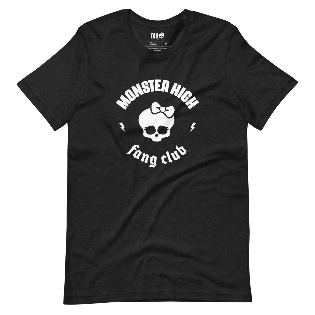 Monster High Fang Club Short Sleeve T-Shirt in Black Heather