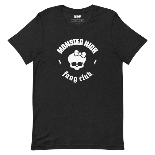 Monster High Fang Club Short Sleeve T-Shirt in Black Heather