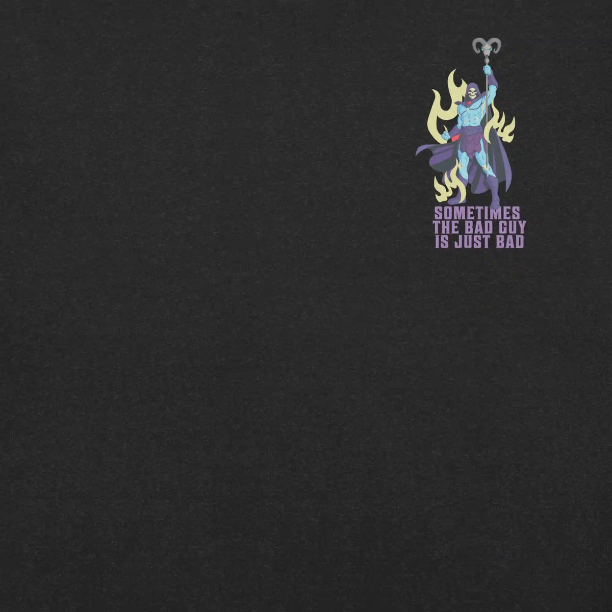 Masters of the Universe Movie Skeletor Surrounded Black T-shirt