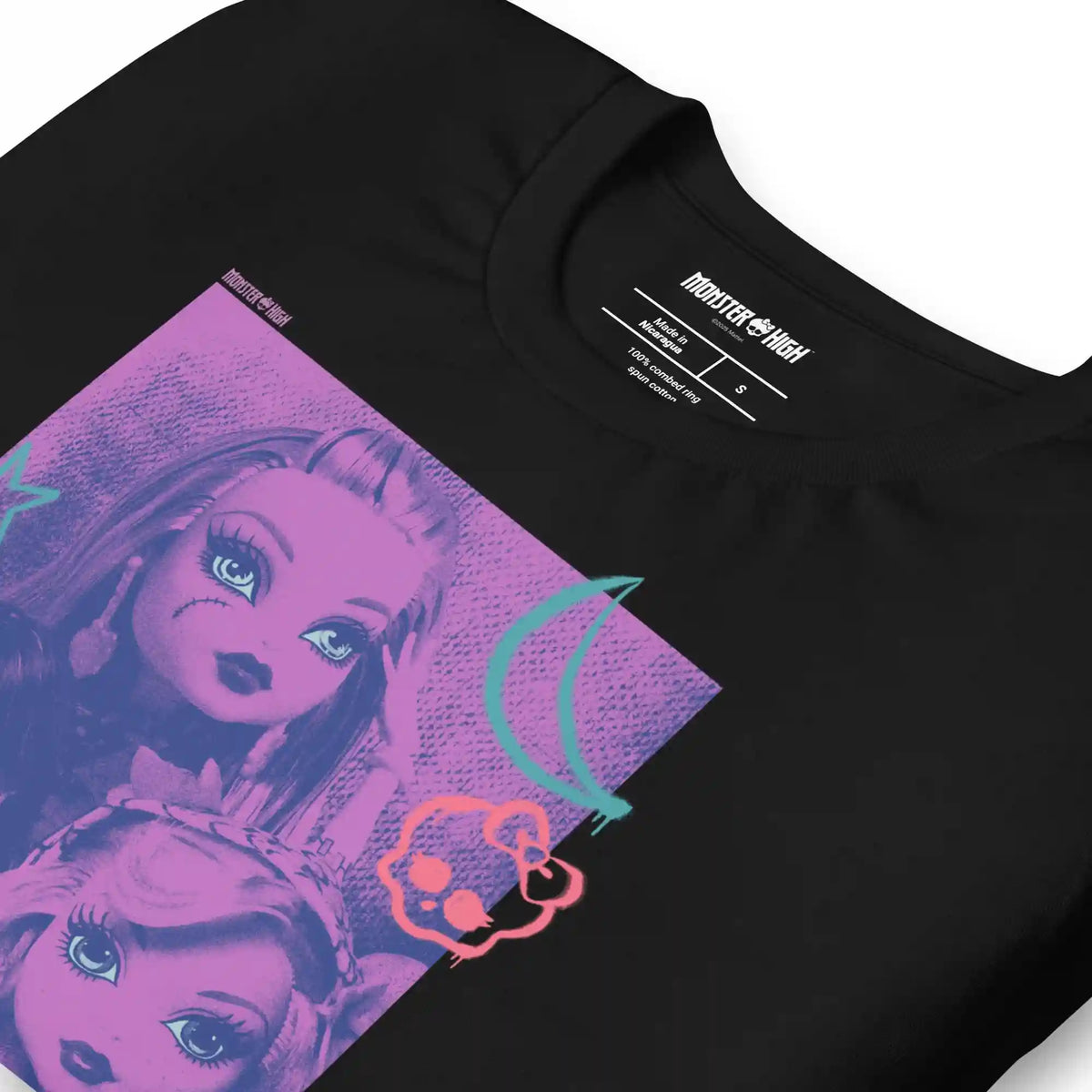 Monster High Lunar Glow Black T-Shirt