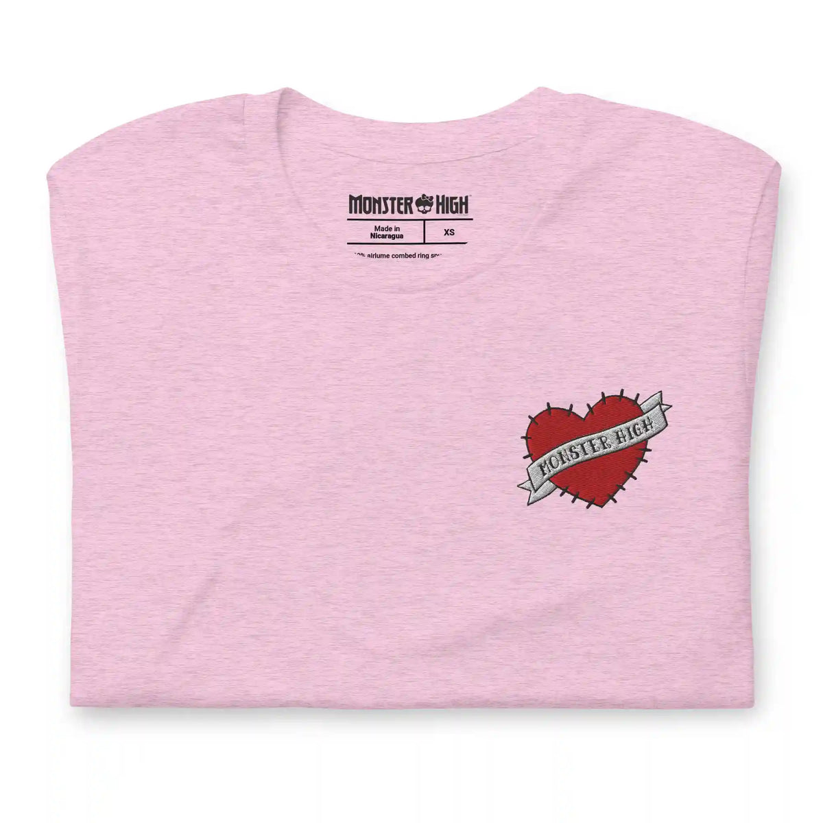 Monster High Embroidered Logo Heart T-Shirt
