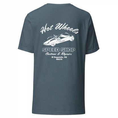 Hot Wheels Speed Shop Embroidered Blue T-Shirt