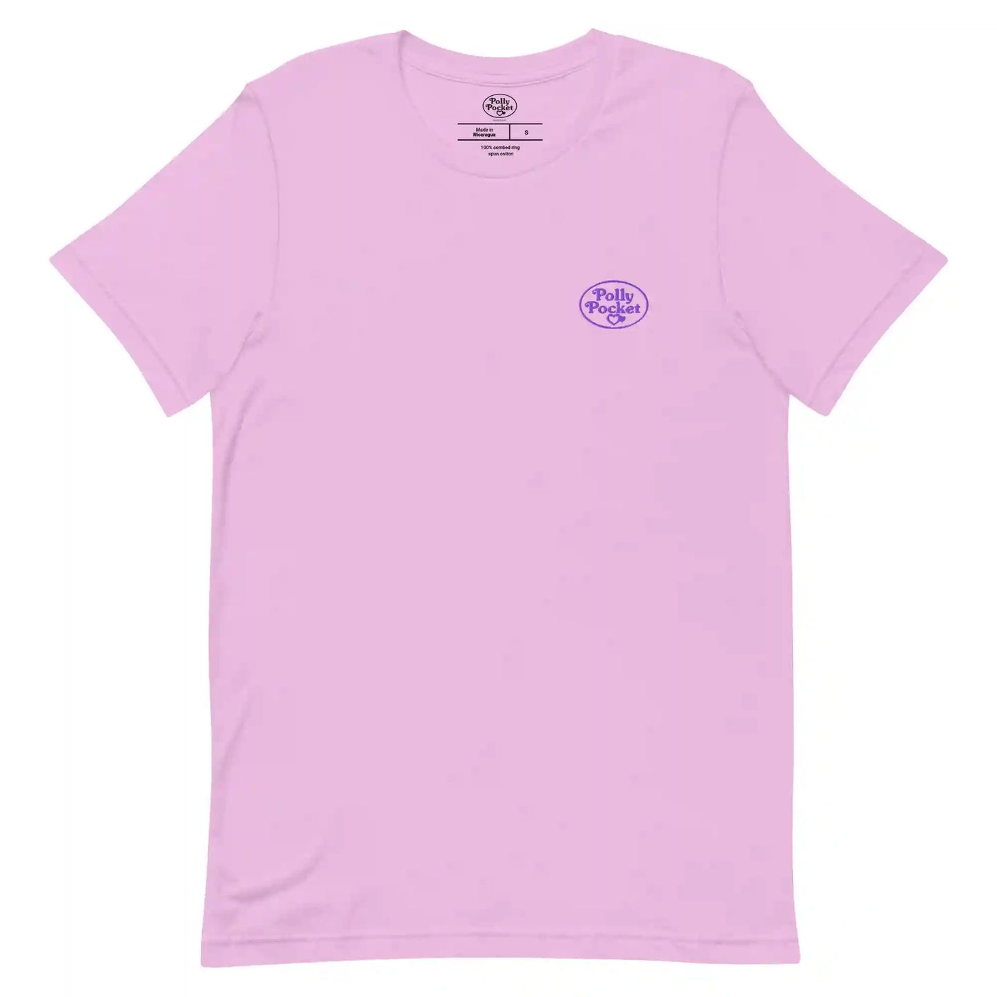 Polly Pocket Icons Embroidered Pink T-Shirt