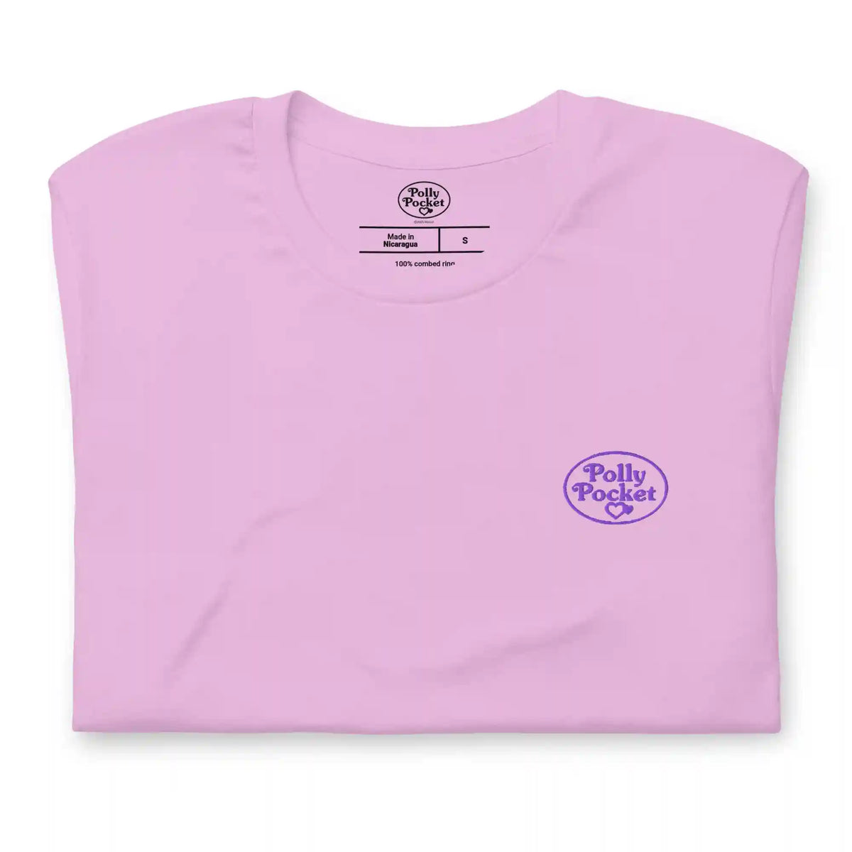 Polly Pocket Icons Embroidered Pink T-Shirt