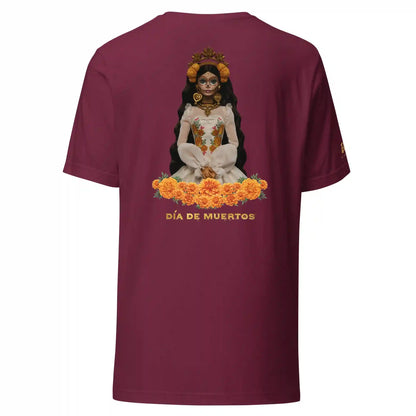 Barbie Día de Muertos Maroon T-Shirt