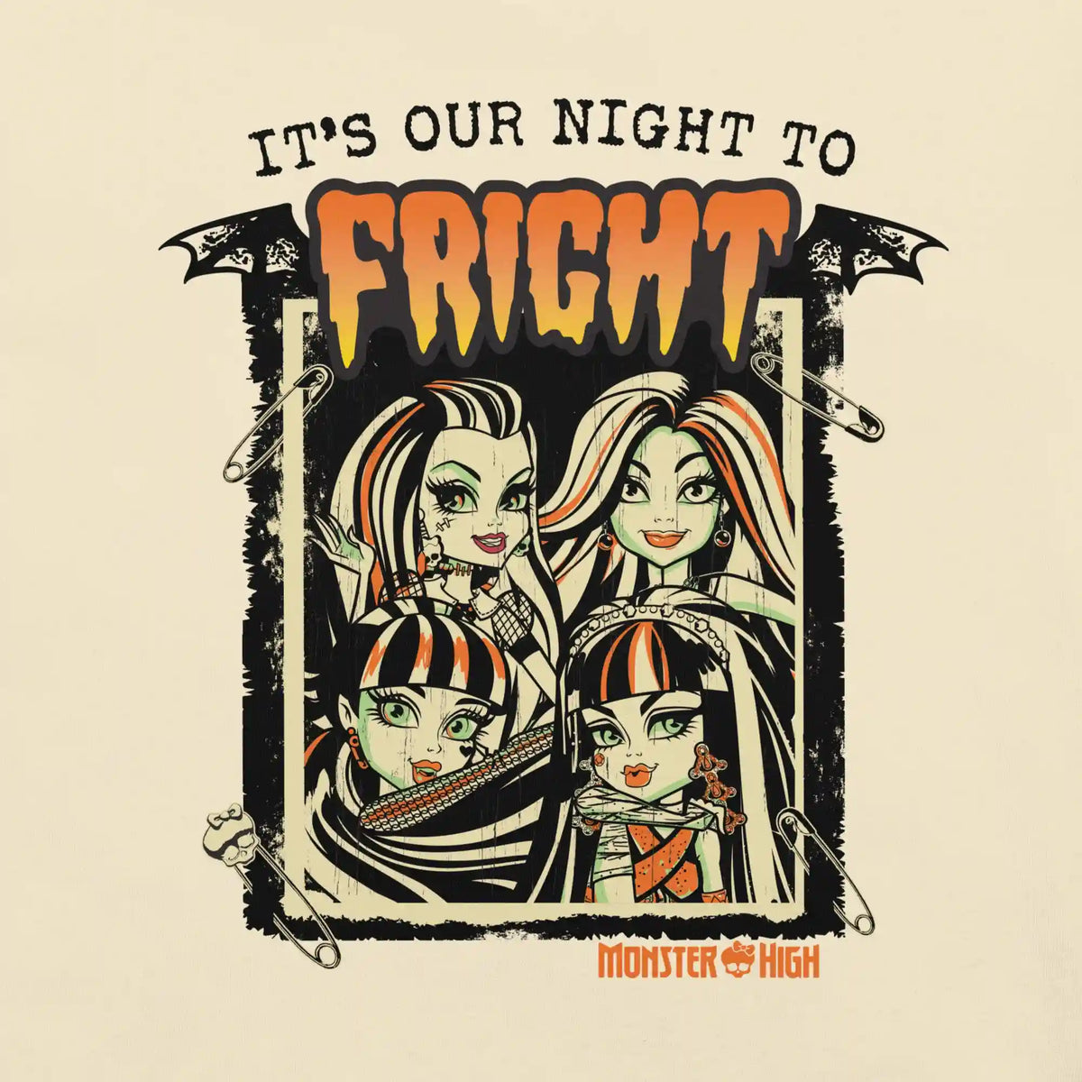 Monster High Fright Night Cream T-Shirt
