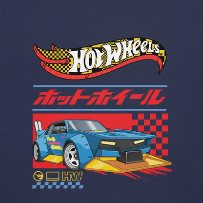 Hot Wheels in Katakana Navy T-Shirt