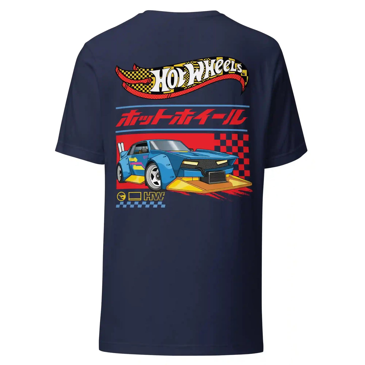 Hot Wheels in Katakana Navy T-Shirt