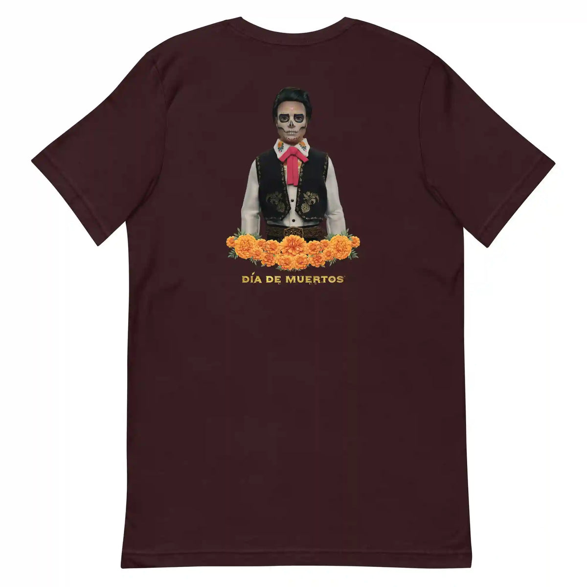 Barbie Día de Muertos Ken Embroidered Oxblood T-Shirt