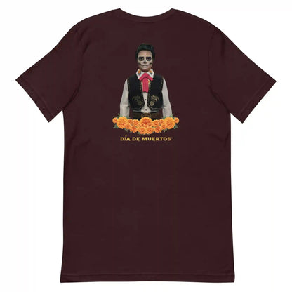 Barbie Día de Muertos Ken Embroidered Oxblood T-Shirt