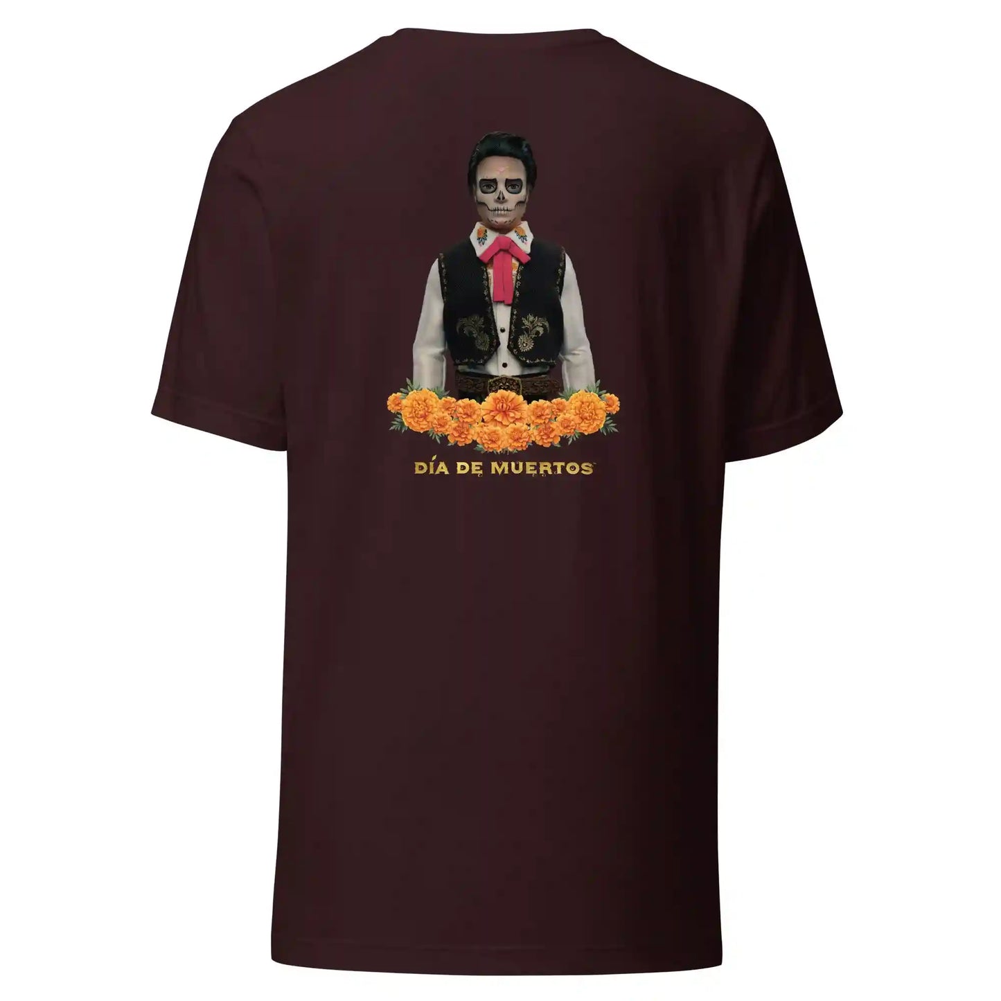 Barbie Día de Muertos Ken Embroidered Oxblood T-Shirt