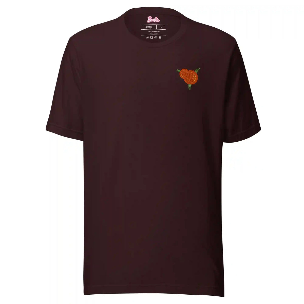 Barbie Día de Muertos Ken Embroidered Oxblood T-Shirt