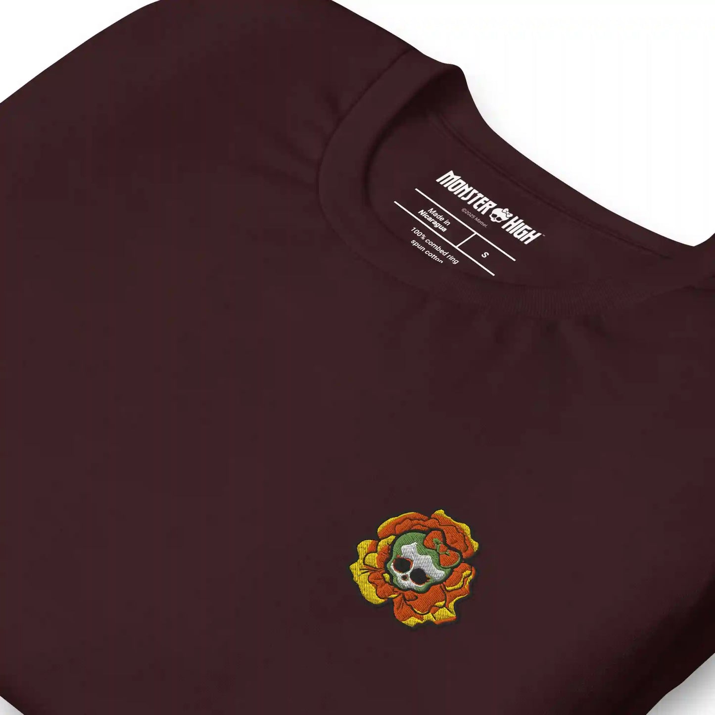 Monster High Skelita Día de Muertos Embroidered Oxblood T-Shirt