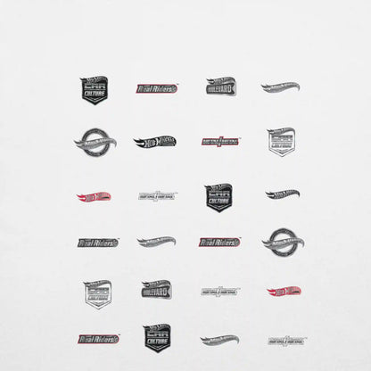 Hot Wheels Logos White T-Shirt