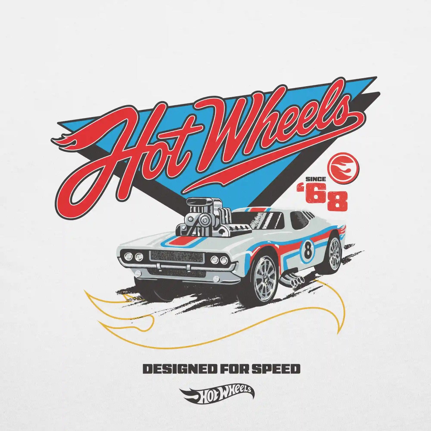 Hot Wheels Designed for Speed White T-shirt