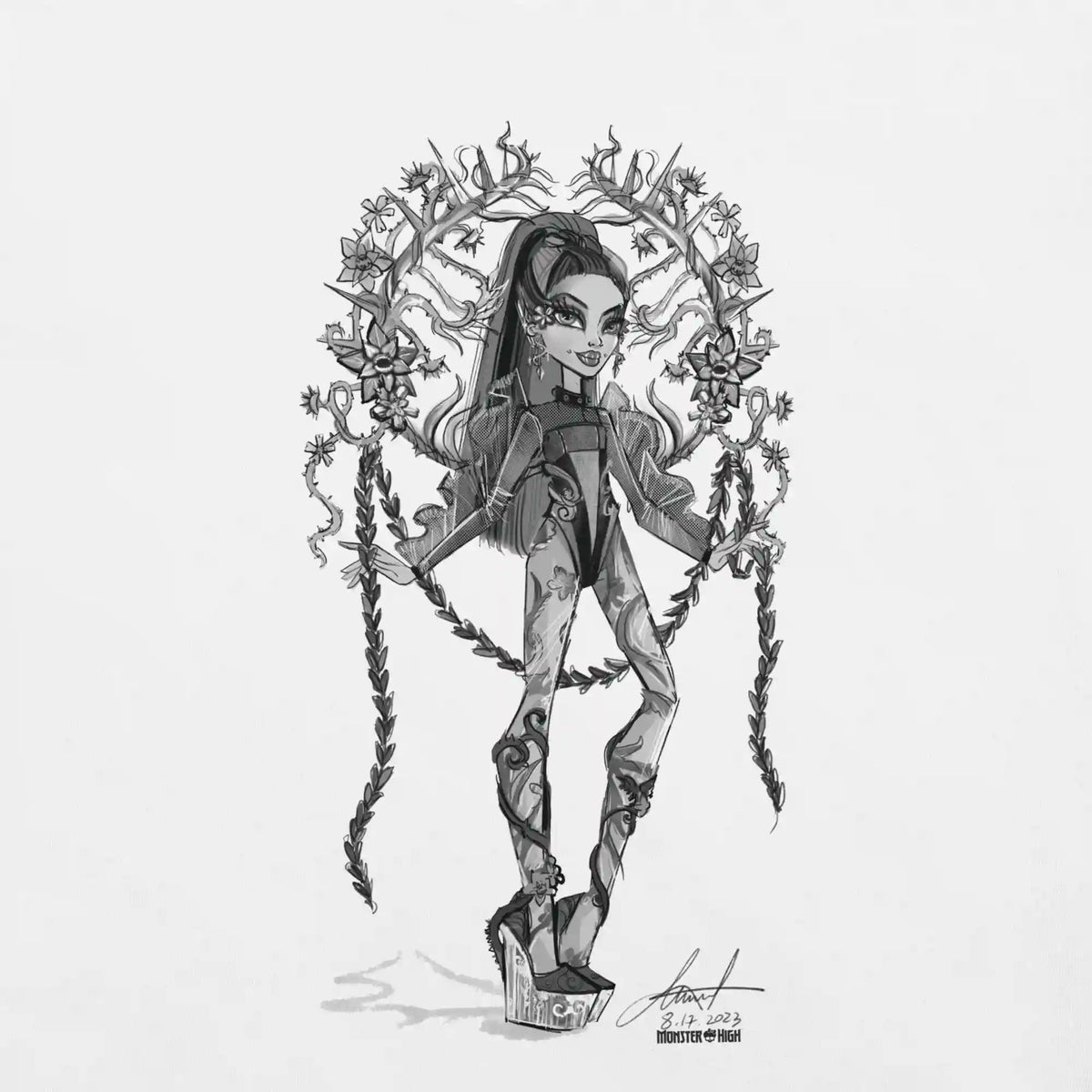 Monster High Venus McFlytrap White T-Shirt