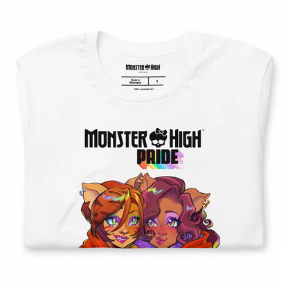 Monster High Pride Toralei & Clawdeen White T-Shirt